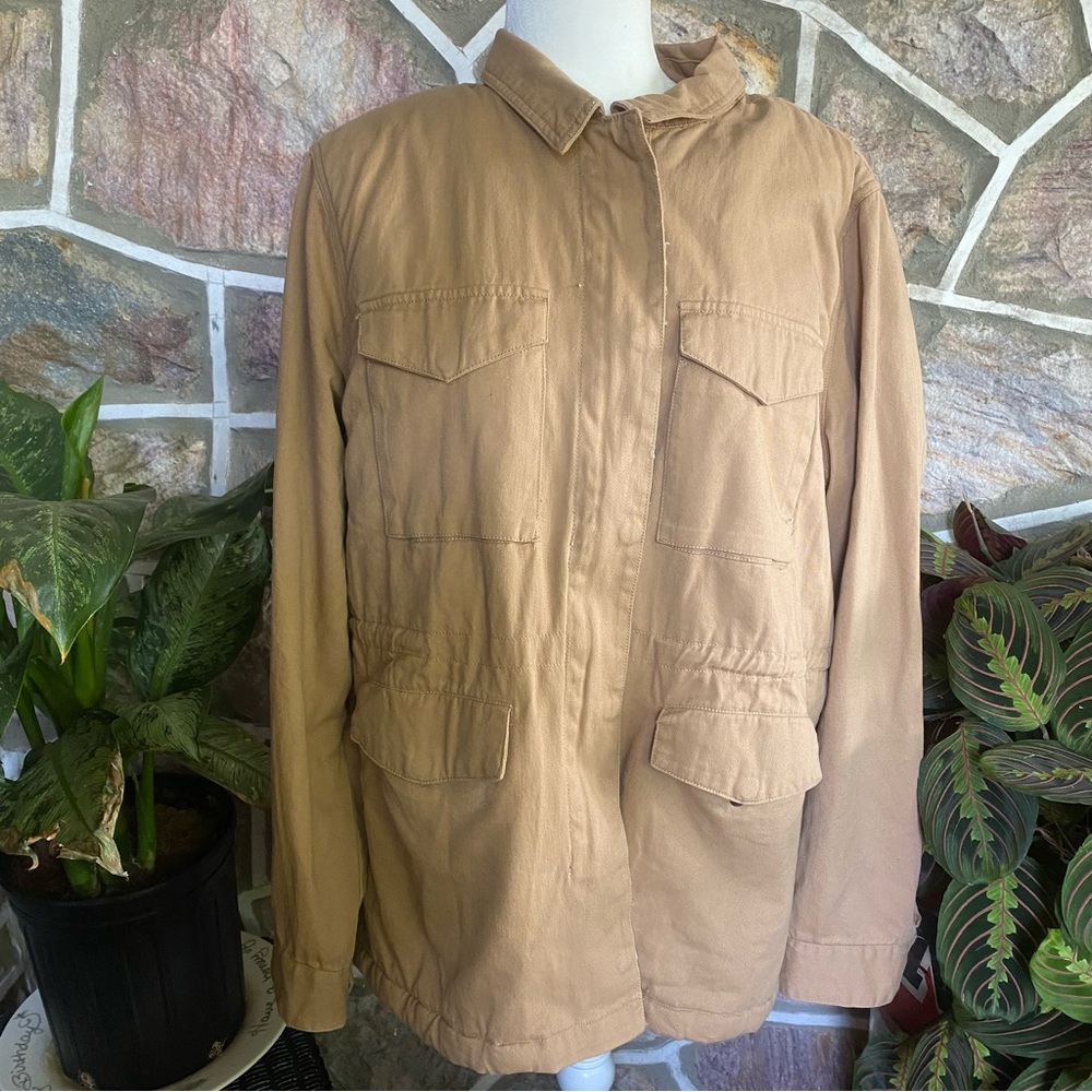 CJLA canvas Sherpa coat